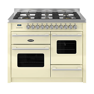 Britannia RC-11XGG-DE Delphi Dual Fuel Range Cooker Cream
